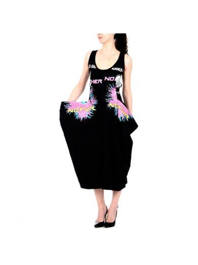 Shop Stella Mccartney Black Multi-print Jersey Dress