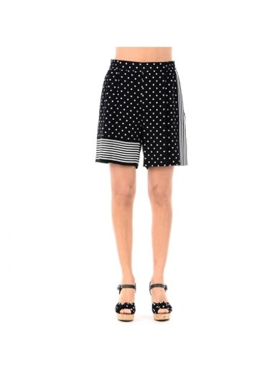 Shop Stella Mccartney Black Polka Dots Shorts