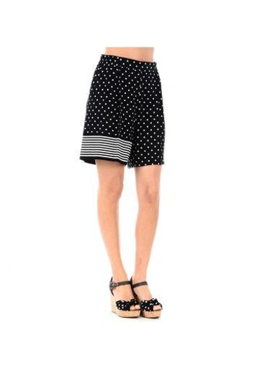 Shop Stella Mccartney Black Polka Dots Shorts