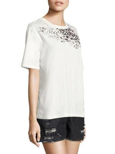 Shop Public School Adara Graphic Cotton Jersey Tee In Off White