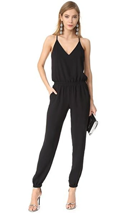 Shop Amanda Uprichard Madison Jumpsuit In Black