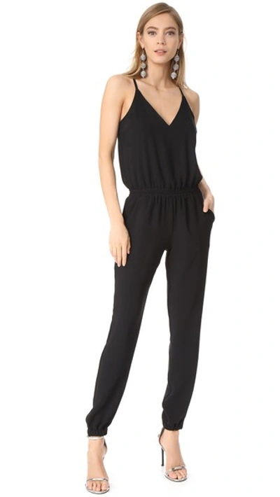 Amanda Uprichard Madison Jumpsuit In Black