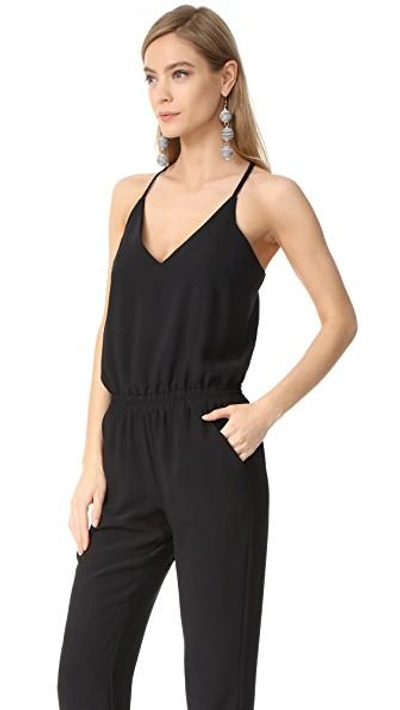 Shop Amanda Uprichard Madison Jumpsuit In Black