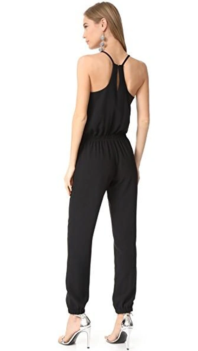 Shop Amanda Uprichard Madison Jumpsuit In Black