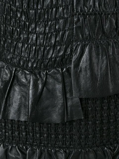 Shop Drome Strapless Dress In Black
