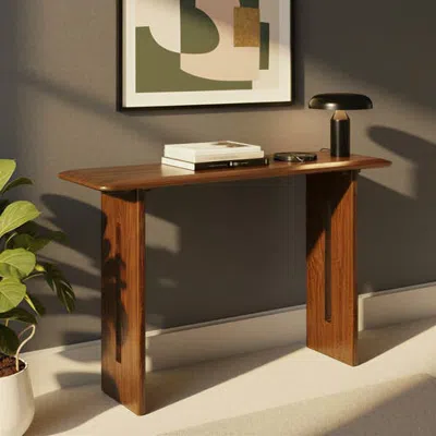 Rowena Interiors Rectangular Console Table In Brown