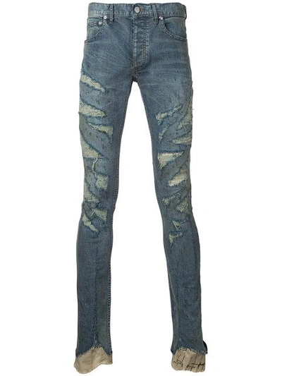 Shop Fagassent Kagero Super Skinny Jeans - Blue