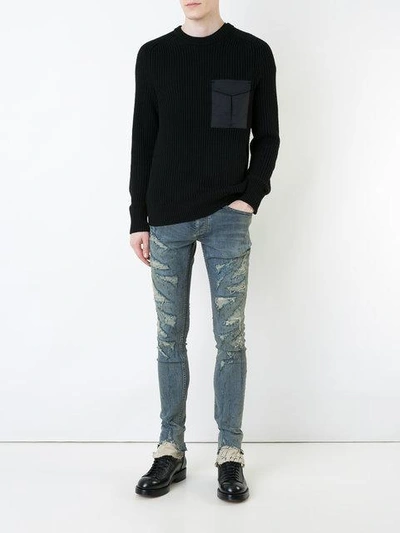 Shop Fagassent Kagero Super Skinny Jeans - Blue