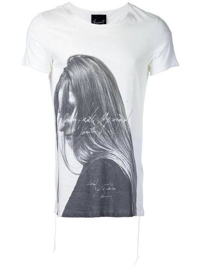 Shop Fagassent Victoria Print T-shirt - White