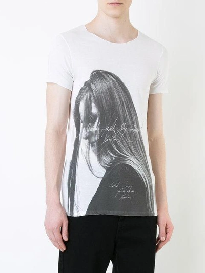 Shop Fagassent Victoria Print T-shirt - White