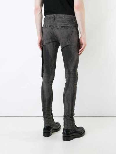 Shop Fagassent Super Skinny Jeans In Grey