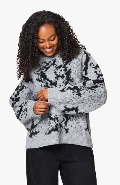 Habitual Fuzzy Python Printed Sweater In White