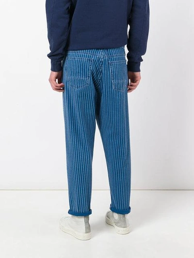 Shop Natural Selection 'boxer Pinstripe' Jeans In Blue