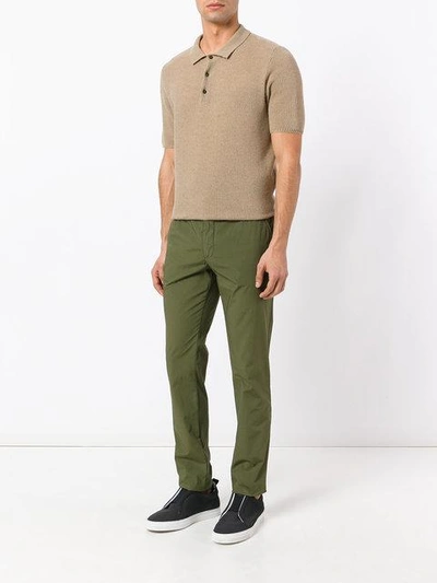 Shop Ermanno Scervino Slim-fit Chinos - Green