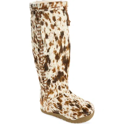 Ugg (r) Bucked Tall Genuine Calf Hair Boot In Neutral | ModeSens