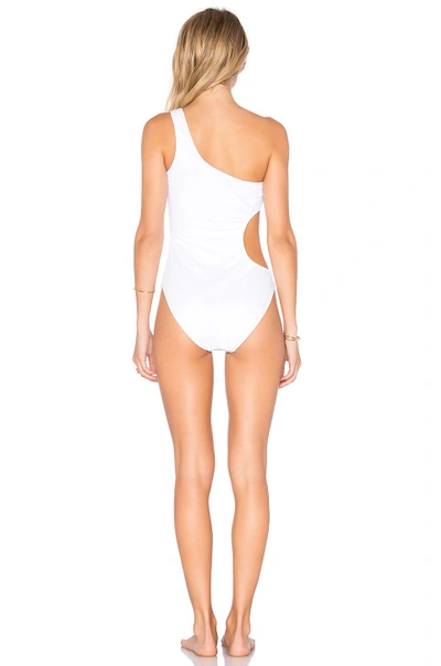 Shop Milly Italian Solid Guana One Piece In White