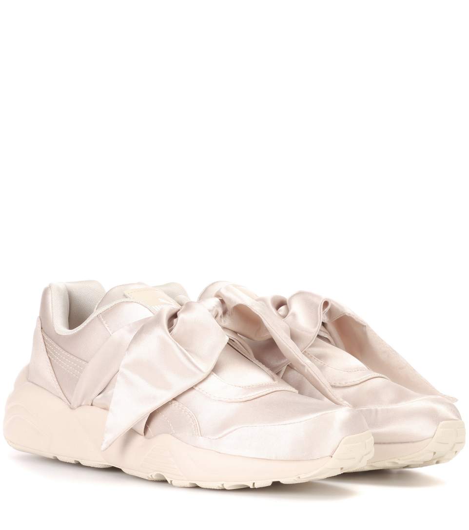 puma bow trainers pink