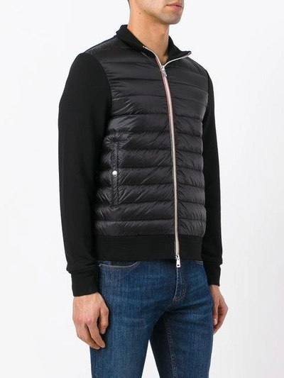 Shop Moncler Padded Front Zip Sweatshirt