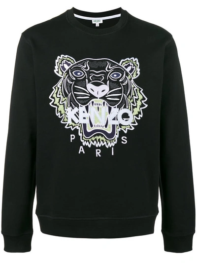 Kenzo Tiger Embroidered Sweatshirt - Black
