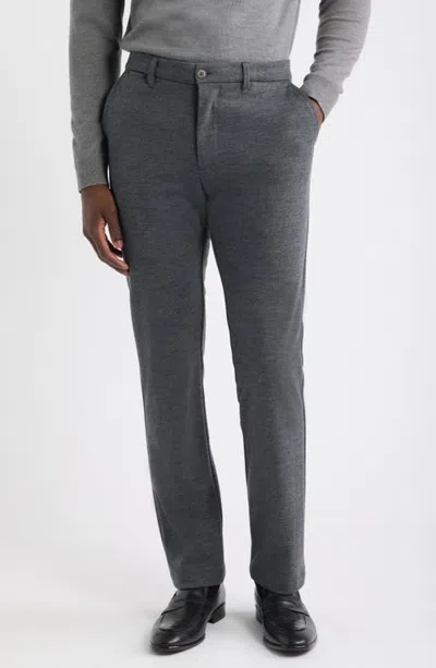 Bugatchi Flat Front Wool Blend Chino Pants In Multi