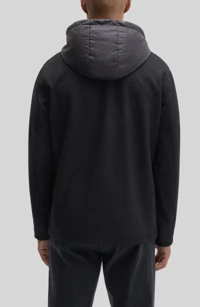 Robert Barakett Rizzo Front Snap Jacket In Black