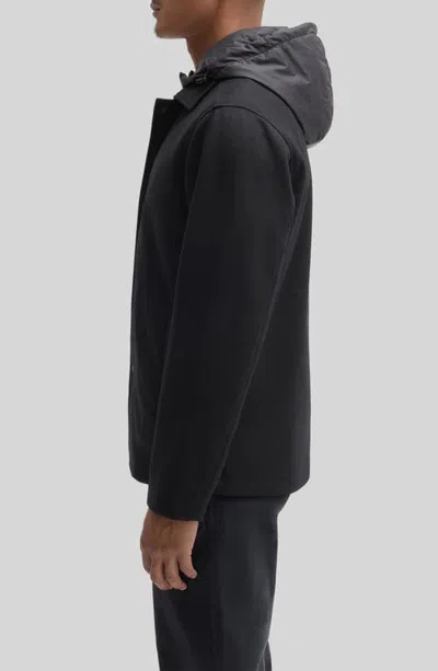 Robert Barakett Rizzo Front Snap Jacket In Black