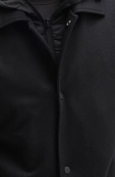 Robert Barakett Rizzo Front Snap Jacket In Black