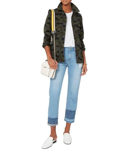 Shop L Agence Cromwell Military Camo Jacket Print