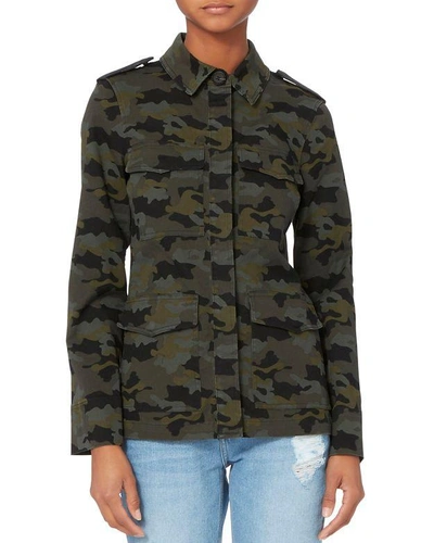 Shop L Agence Cromwell Military Camo Jacket Print