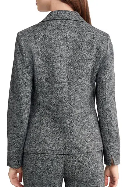 Kasper One-button Blazer In Gray