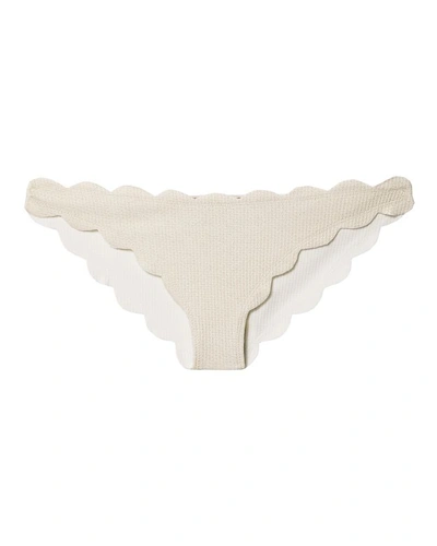 Marysia Antibes Metallic Ivory Bikini Bottom