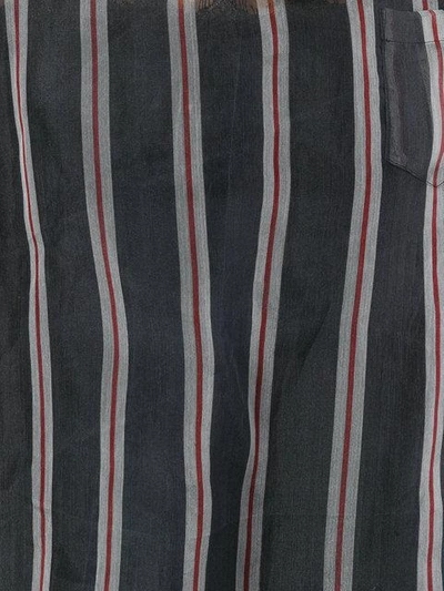 Shop Sacai Striped Blouse - Blue