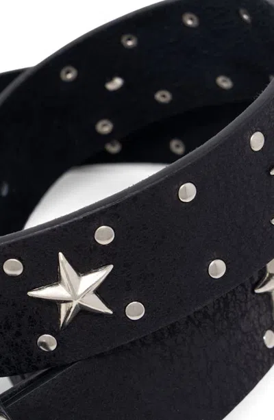 Mnml Star Stud Leather Belt In Multi