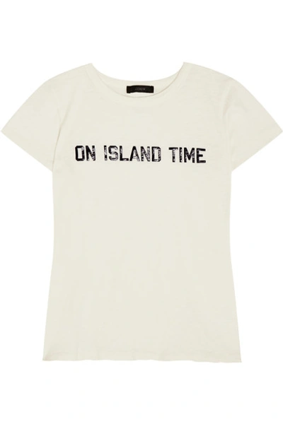 Jcrew On Island Time Printed Cotton-jersey T-shirt
