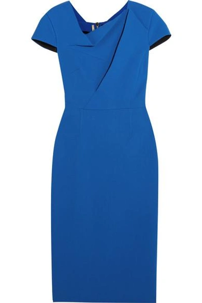 Shop Roland Mouret Burfield Wool-crepe Dress