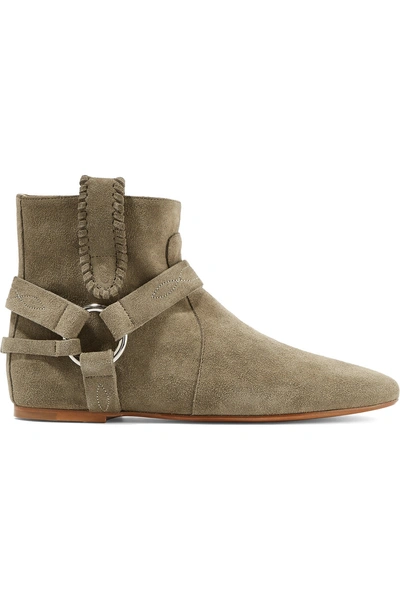 Isabel Marant Étoile Ralf Embellished Suede Ankle Boots