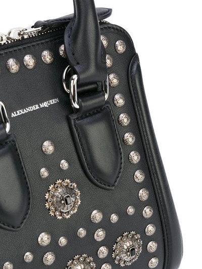 Alexander Mcqueen Small Heroine Embellished Leather Crossbody Bag