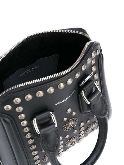 Alexander Mcqueen Small Heroine Embellished Leather Crossbody Bag