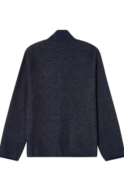Robert Talbott Devon Solid Wool Cardigan In Navy