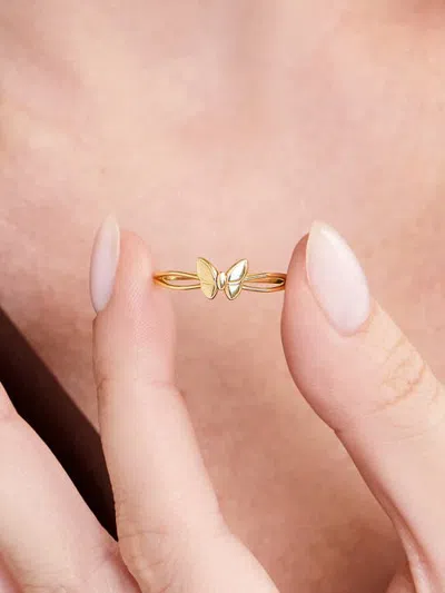 Devata Butterfly Ring In Gold