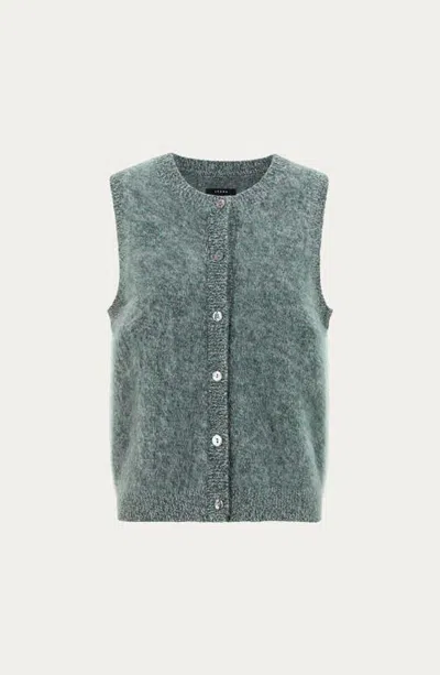 Juana Brushed Wool-blend Vest In Forest Multi
