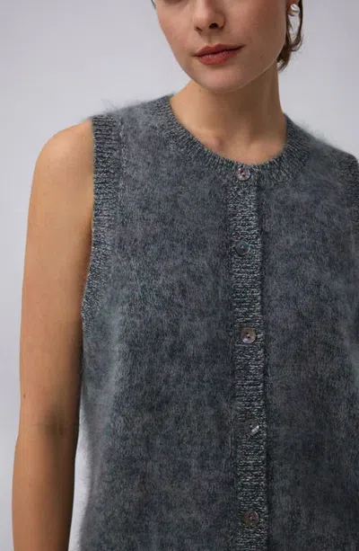 Juana Brushed Wool-blend Vest In Forest Multi