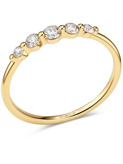 Devata Round Graduated Lab Grown Diamond Ring In Gold