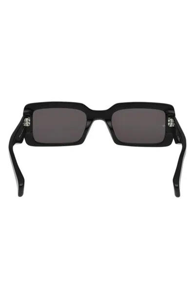 Rag & Bone 54mm Rectangular Sunglasses In Black