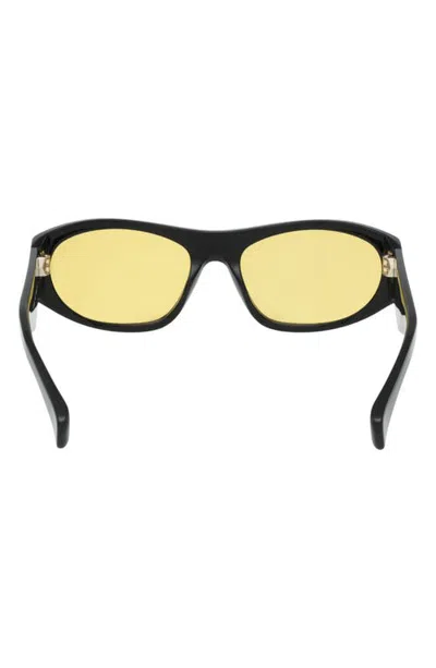 Rag & Bone 59mm Rectangular Sunglasses In Black