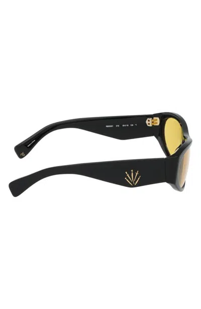 Rag & Bone 59mm Rectangular Sunglasses In Black
