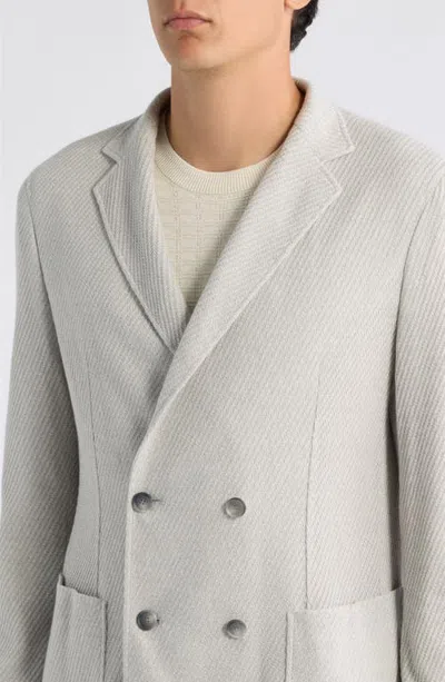 Hugo Boss Boss Hanry Double Breasted Cotton Sport Coat In Gray | ModeSens