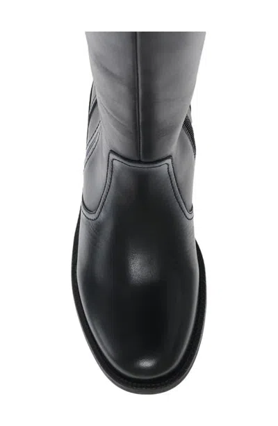 David Tate Sahara Leather Knee High Boot In Multi