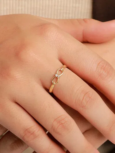 Devata Infinity Ring In Yellow Gold