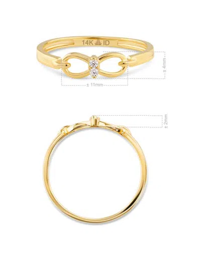 Devata Infinity Ring In Yellow Gold